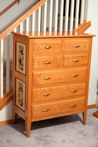 Cherry chest of drawers