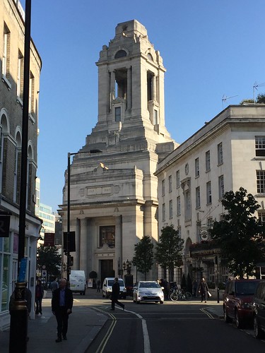 Grand Masonic Temple, Autumn morning in Covent Garden, London