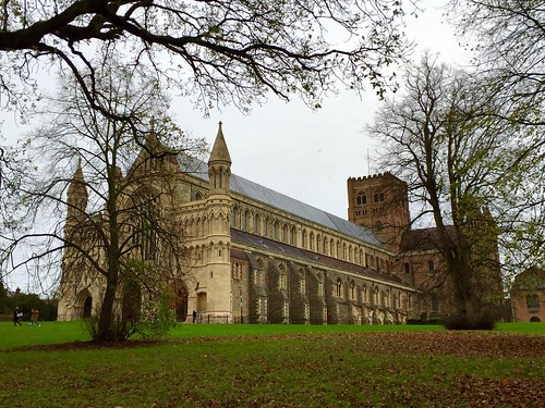 St Albans Cathedral Abbey, St Albans, Hertfordshire, England