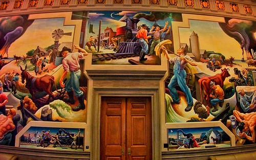 Jefferson City  Missouri ~ State Capitol  ~  The House Lounge - Mural