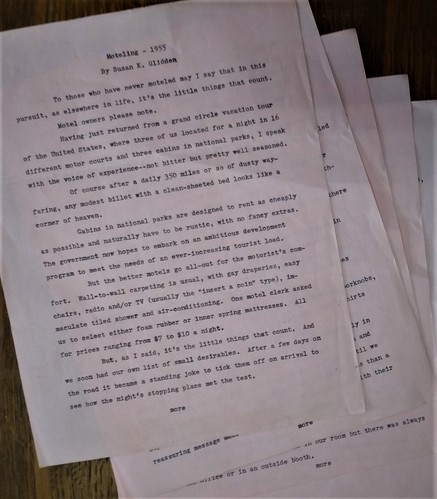 Moteling — 1955, original manuscript article