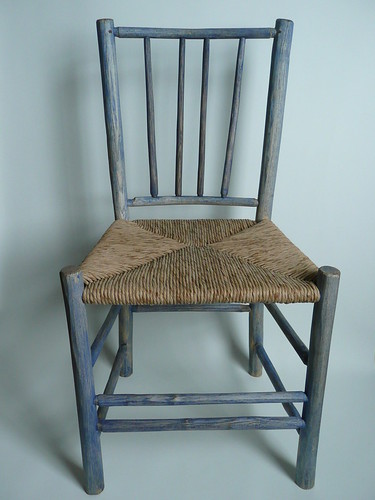 Painted spindleback chair