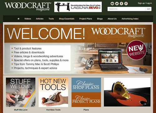 Woodcraft Magazine Unveils New Website