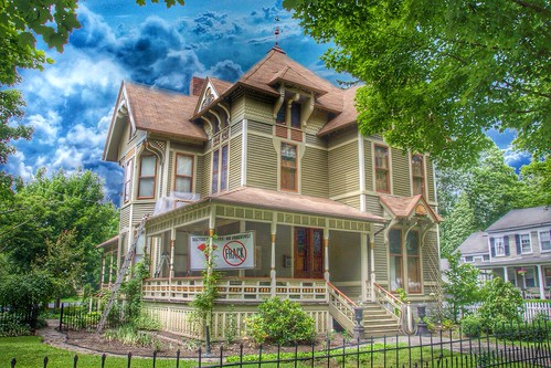 Homer ~ New York ~ Sunflower House ~ Historic  ~ Queen Anne Architecture