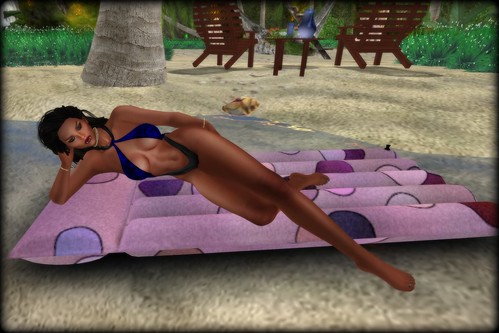 Unholy Creations - Vampirella Swimsuit & Wood Works - Pool Floatie - Purple