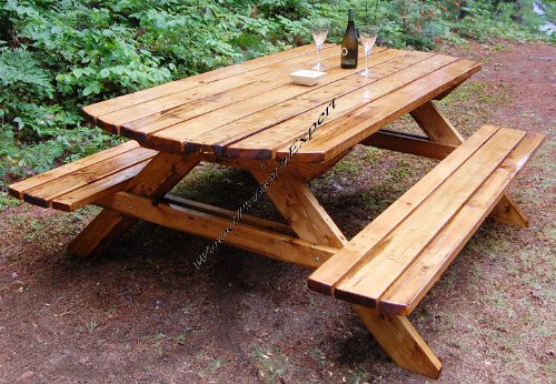 PICNIC TABLE W/ BENCHES Paper Plans SO EASY BEGINNERS LOOK LIKE EXPERTS Build Your Own FAMILY SIZED FOR YOUR YARD Using This Step By Step DIY Patterns by WoodPatternExpert - DiZiWoods Store