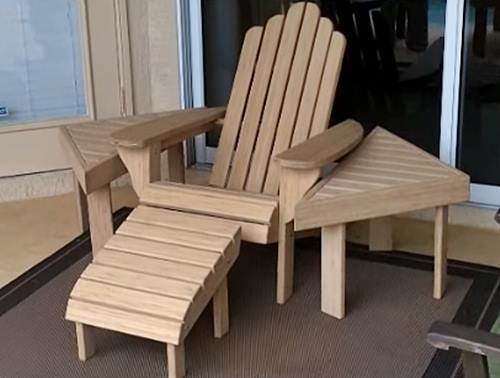 Bamboo Adirondack Chair & Tables