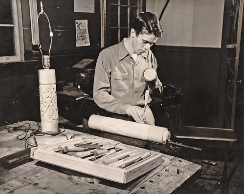 Carving a Lamp Stand