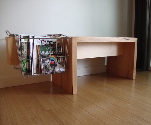 Bench with Magazine Rack