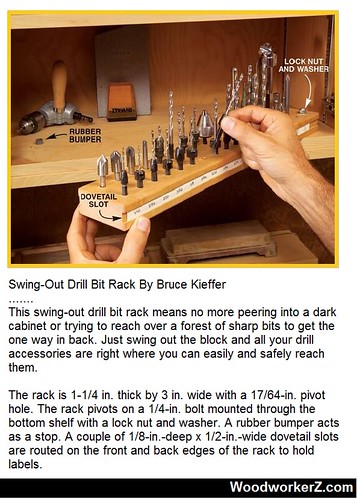 Swing-Out Drill Bit Rack