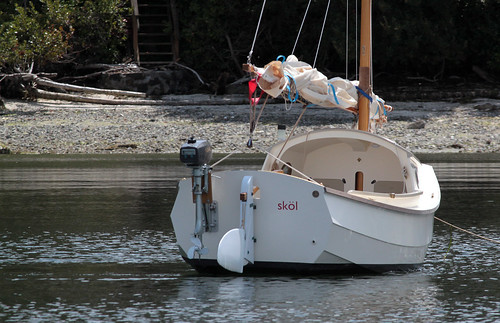 IMG_9904CE1 - Port Hadlock WA - lower Port Townsend Bay - south shore - Scamp SV SKOL moored to a bouy