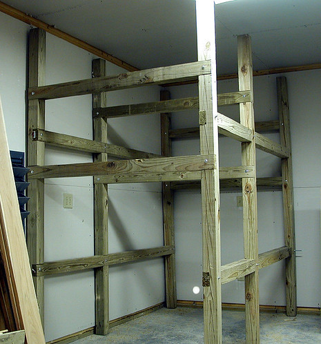 lumber storage rack construction 01