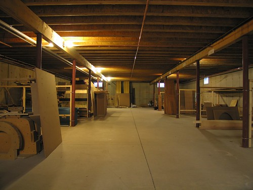 The basement storage bays