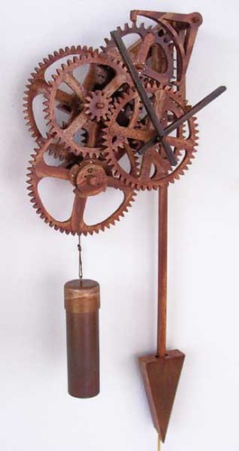 Floating Wheel Clock by Clayton Boyer