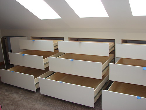 Bank of drawers