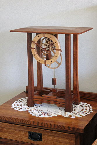 Arts and Crafts Clock by Clayton Boyer