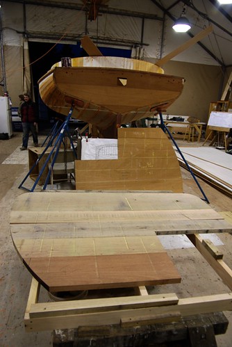 Port Hadlock WA - Boat School - Crosby Catboat centerboard under construction