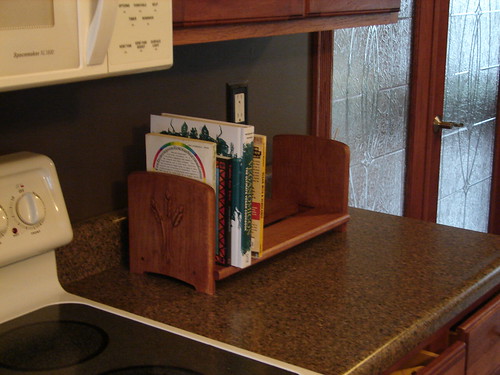 Cookbook rack