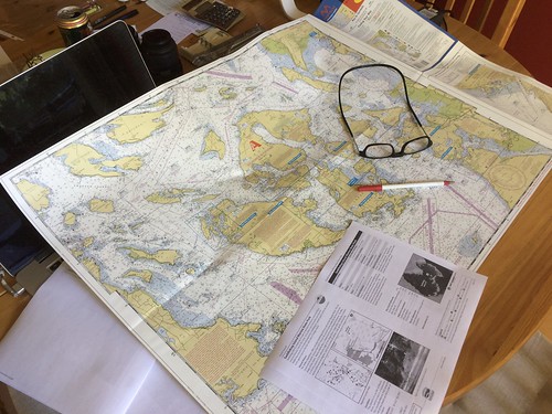 route planning, San Juan Islands chart