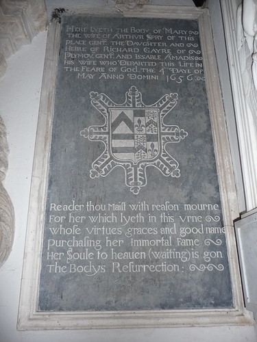 Earliest monument for the Spry family