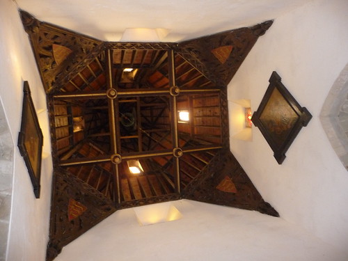 View up the tower