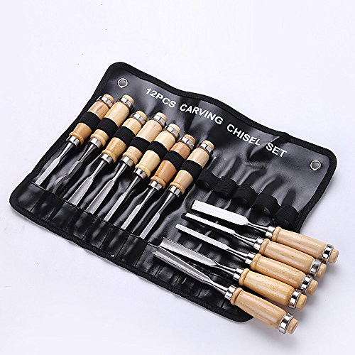 Professional Woodworking Tools Set - 12 Piece Sharp Woodworking Tools Carrying Case for Beginners - DiZiWoods Store