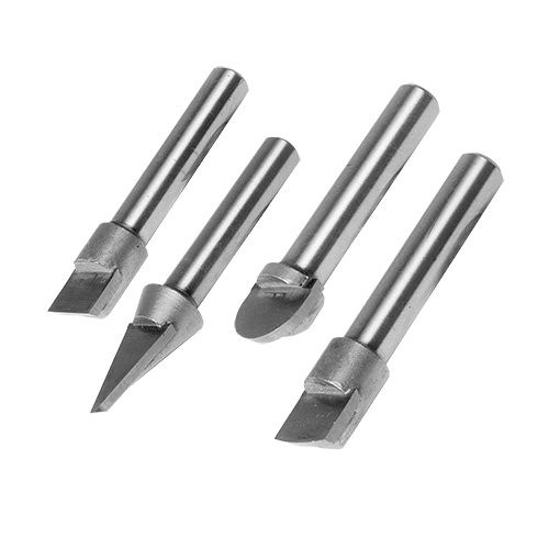 PSI Woodworking LXMSETK Detail Diamond Carbide Bits for Carbide Multi Bit Chisel, 4-Pack - DiZiWoods Store