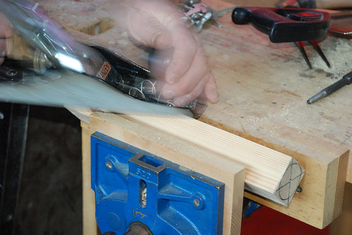 Planing off the corners * The Woodwork Lathe * Preparing a wooden blank for turning between centres * Craft & Design / Product Design