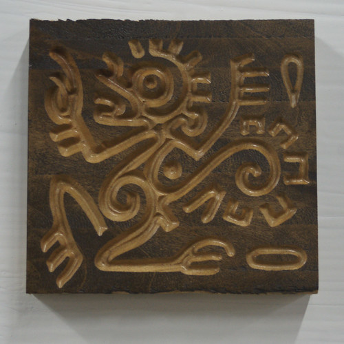 Woodworking: Mayan dude