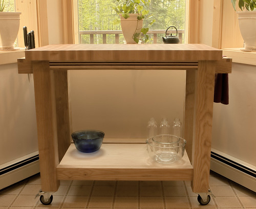 Butcher Block Kitchen Cart