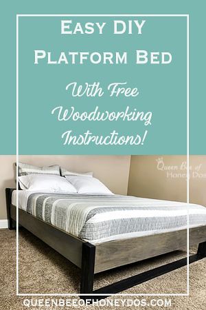 Diy Home : Easy DIY Modern Platform Bed - This is the perfect