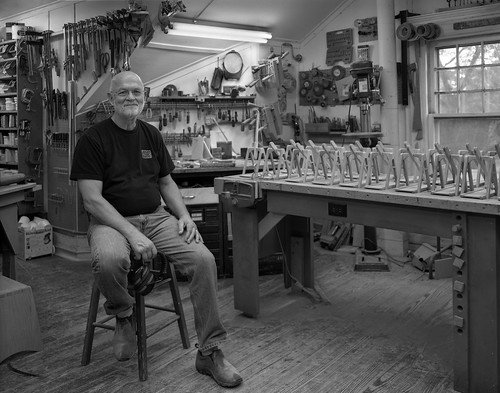 Curt in his Woodworking Shop