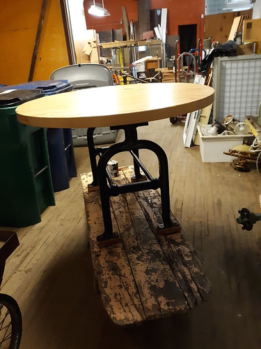 Circular Hemlock Table Aug 2019