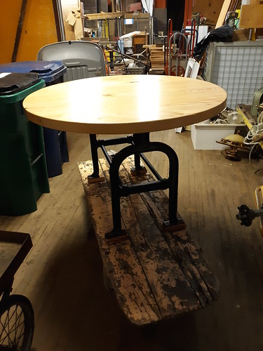 Circular Hemlock Table Aug 2019