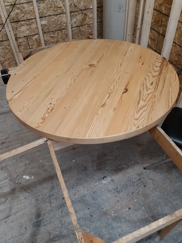 Circular Hemlock Table Aug 2019