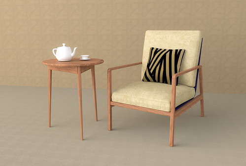 Chair and side table