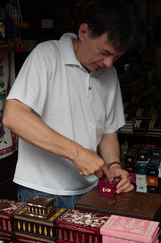 Shopping in Szentendre - wooden toy and box maker