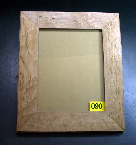 Reclaimed wood and glass picture frame 90