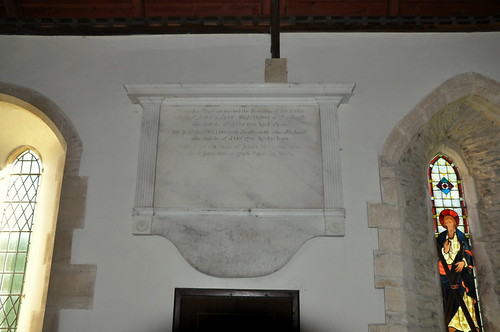 Coln Rogers St Andrew-090 Monument on south wall of chancel