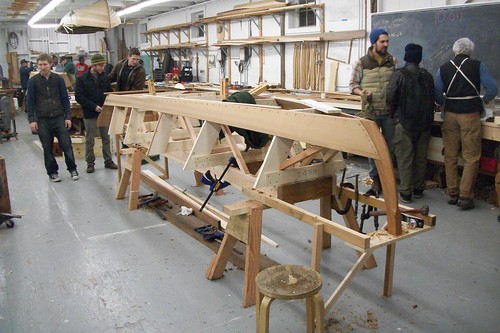 Atkin SCANDAL skiff under construction - December 2012