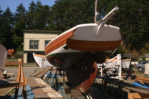 Port Hadlock WA - Boat School - Herreshoff ALERION in for repair