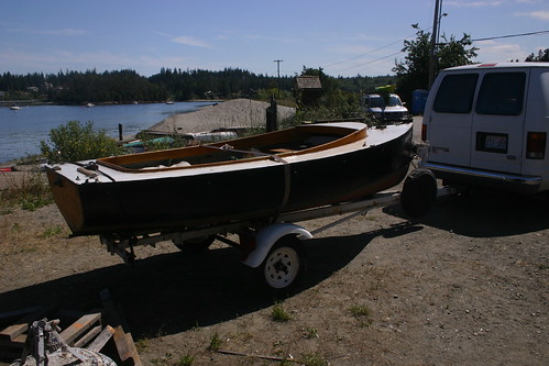 Port Hadlock WA - Boat School - catboat MEHITABEL in for repairs