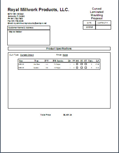 Royal Millwork Products, LLC