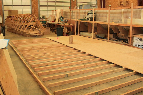 Port Hadlock WA - Boat School - Traditional Large Craft - building a loft floor