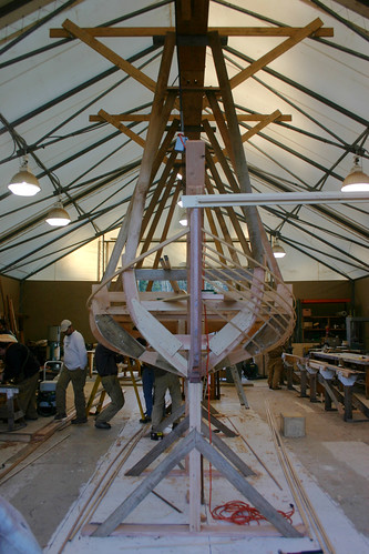 Port Hadlock WA - Boat School - Traditional Large Craft - Crosby Catboat - lining out