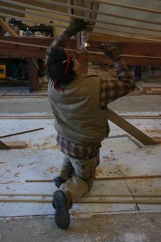 Port Hadlock WA – Boat School – Traditional Large Craft – Crosby catboat – lining out