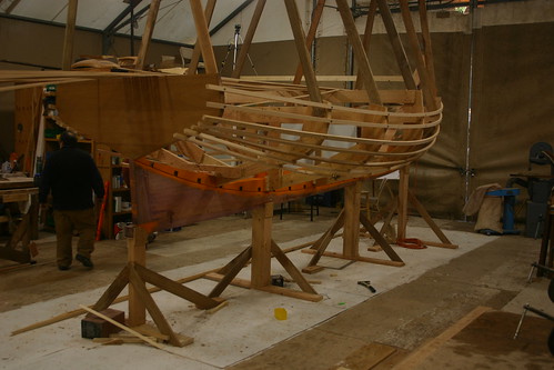 Port Hadlock WA - Boat School - Traditional Large Craft - catboat - at end of day