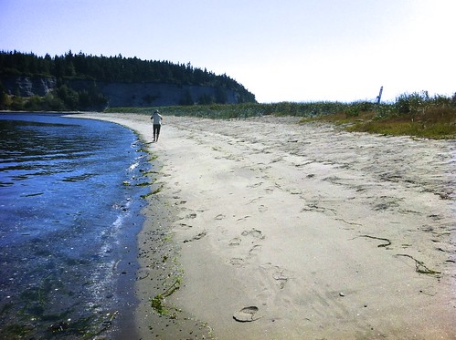 to walk the beach of a deserted island