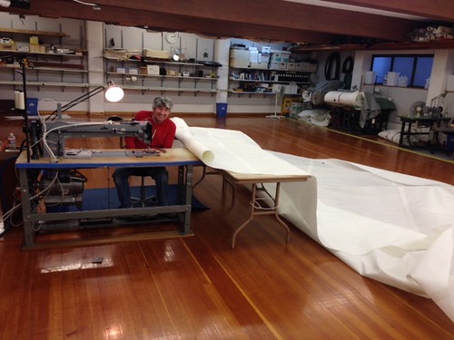 Ballard WA - Schattauer Sails - making the sails for the sloop FRANCIS LEE