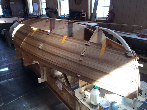 IMG_5236 - Port Hadlock WA - Northwest School of Wooden Boatbuilding - Contemporary - Grandy Skiff - strip-planking the boat